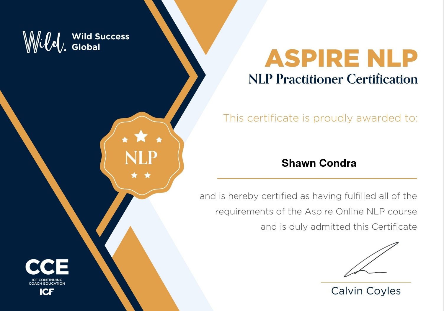 Aspire NLP - NLP Practitioner Certification